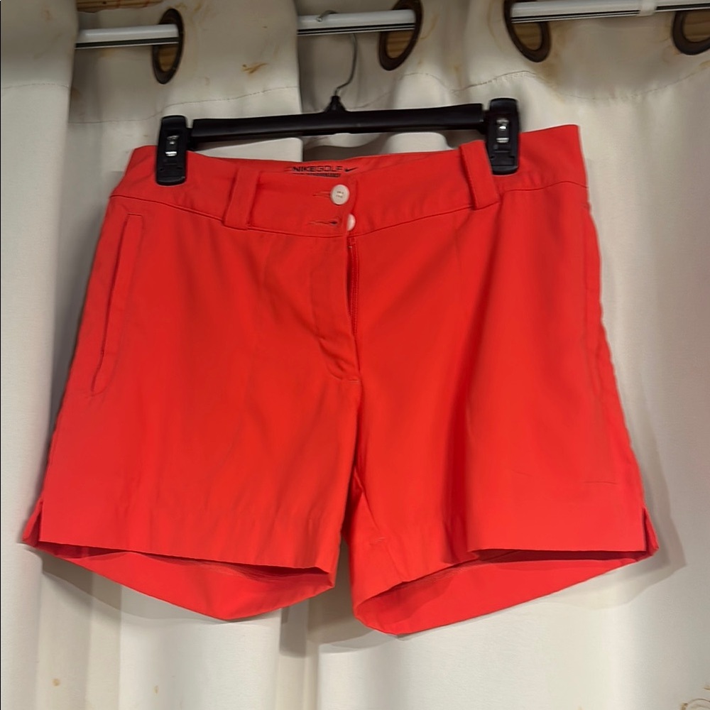 Nike Red Golf Shorts Crisp Tailored Design